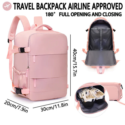Airline Approved Travel Backpack – Large Capacity Carry On