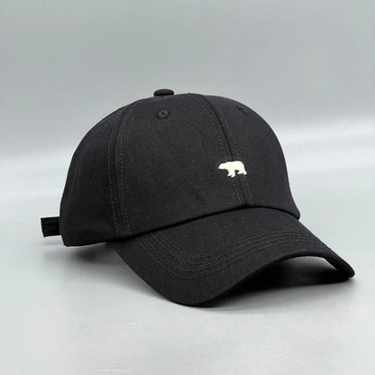 Polar Bear Embroidery Baseball Cap – Lightweight Cotton Hat with UV Protection