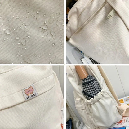 Waterproof Nylon Women's Backpack – Lightweight School & Travel Bag