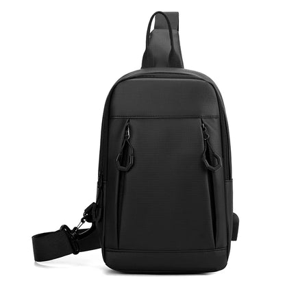 Sling Chest Bag for Men with USB Port – Crossbody Pack
