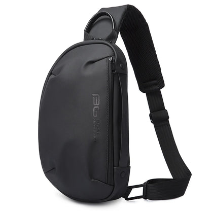 Waterproof Sling Chest Bag for Men with USB Charging Port