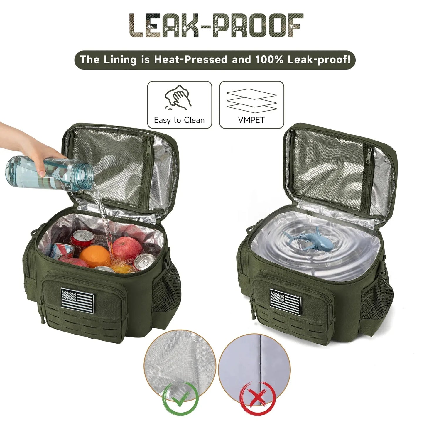 Tactical Insulated Lunch Box – Heavy Duty Cooler Bag for Men