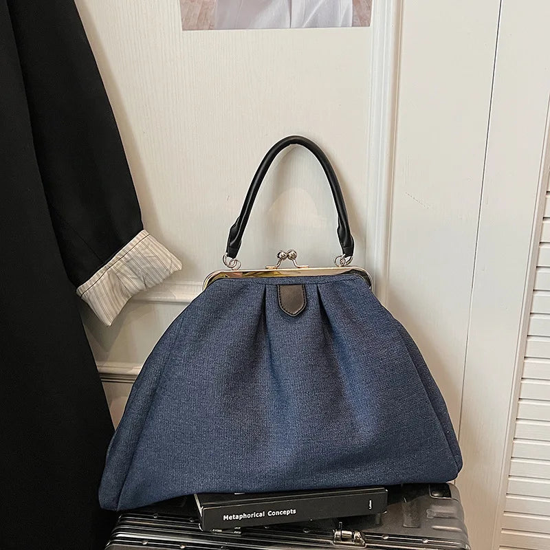 Pleated Cloud Shoulder Bag – Large Capacity Shell Bag for Women