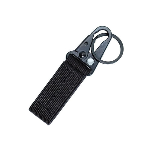 Tactical MOLLE Key Ring Holder – Nylon Belt Carabiner Hook