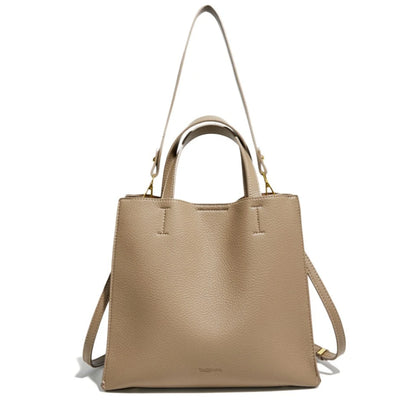 Pebbled Leather Tote Bag – Convertible Crossbody & Shoulder Bag