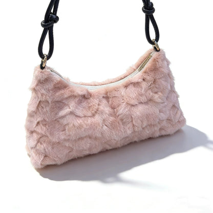 Faux Fur Shoulder Bag – Luxury Women's Crossbody Handbag