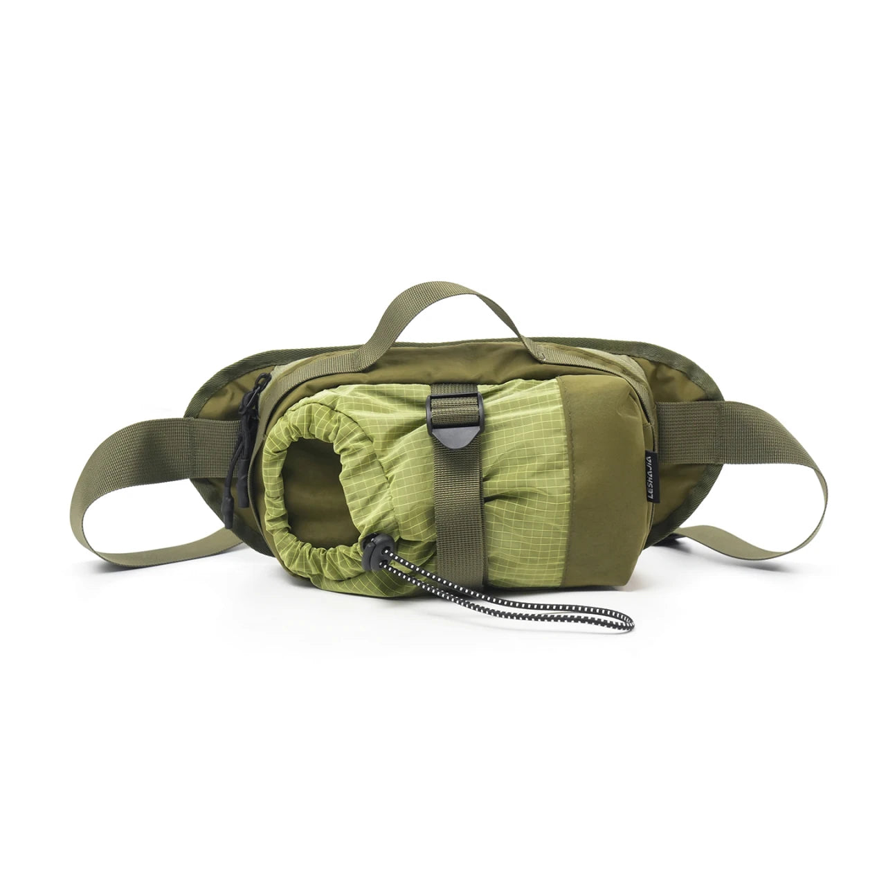 Unisex Crossbody Sling Bag with Water Bottle Holder for Hiking