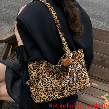Leopard Print Large Capacity Women's Shoulder Bag