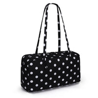 Black polka dots L
