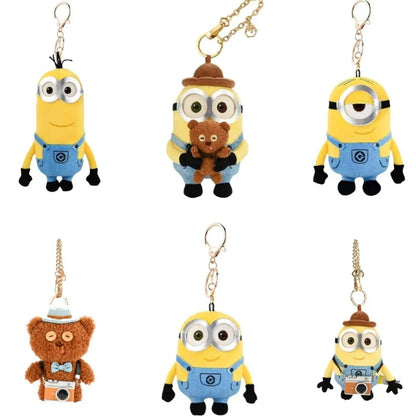 Cute Bear Plush Keychain Stuffed Animal Bag Charm Pendant
