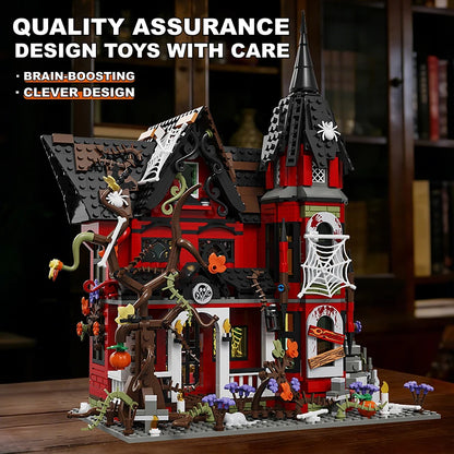 Halloween Spooky House Building Blocks Set – 1249pcs MOC Haunted Mansion