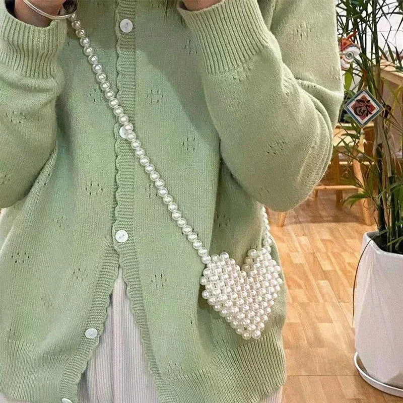 Pearl Mini Crossbody Bag for Women – Cute Shoulder Bag