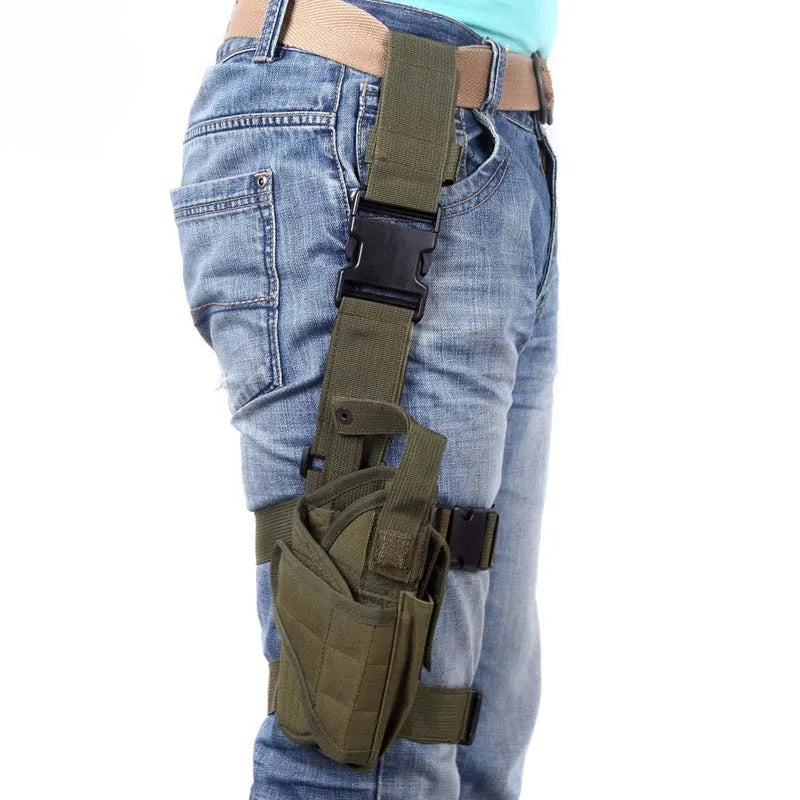 Tactical Drop Leg Holster Nylon Pistol Holster Adjustable Belt Airsoft