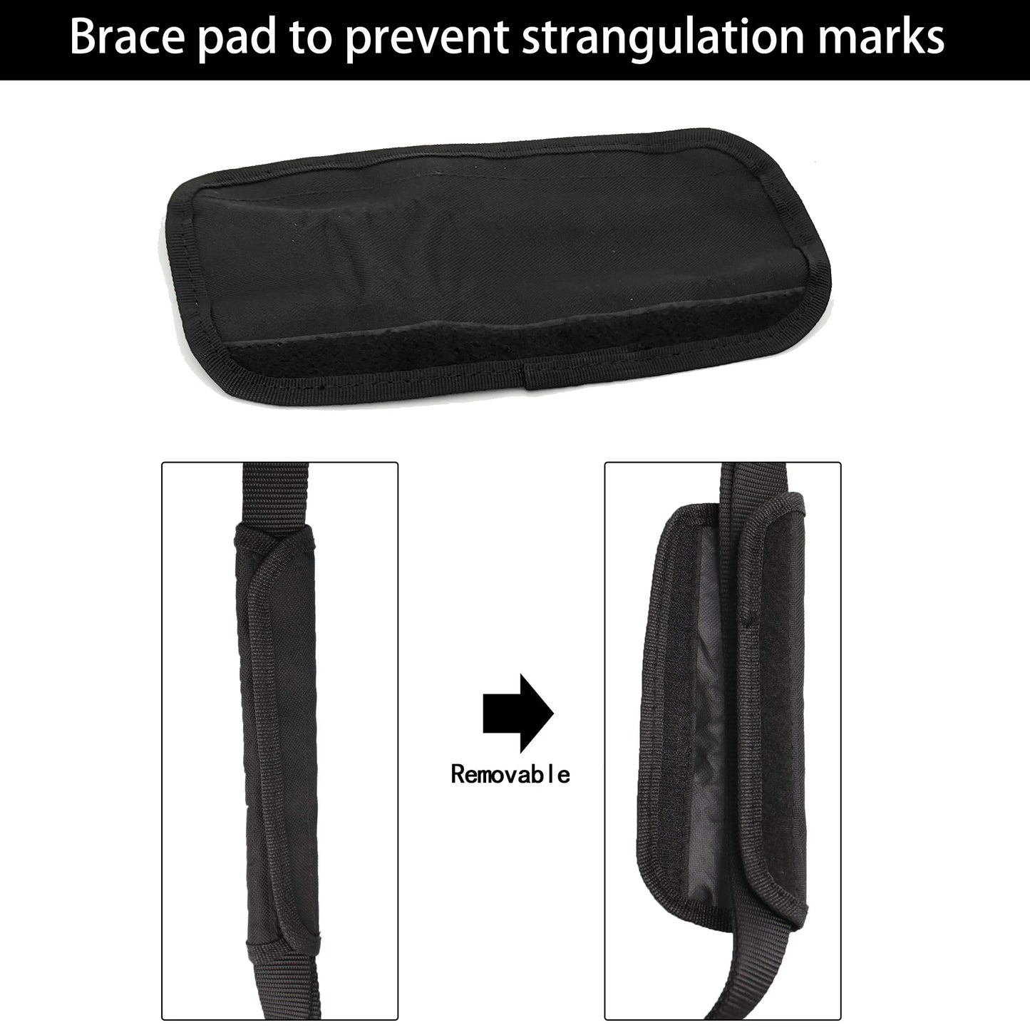 Tactical Bungee Rifle Sling with Metal Hook & Shoulder Pad