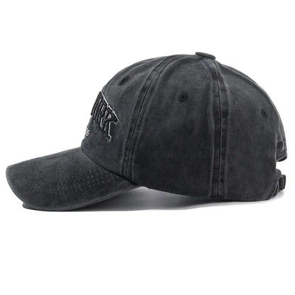 Washed Cotton Dad Hat – Snapback Baseball Cap with Sun Protection