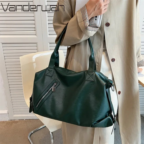 Large Capacity Soft Leather Tote Bag for Women