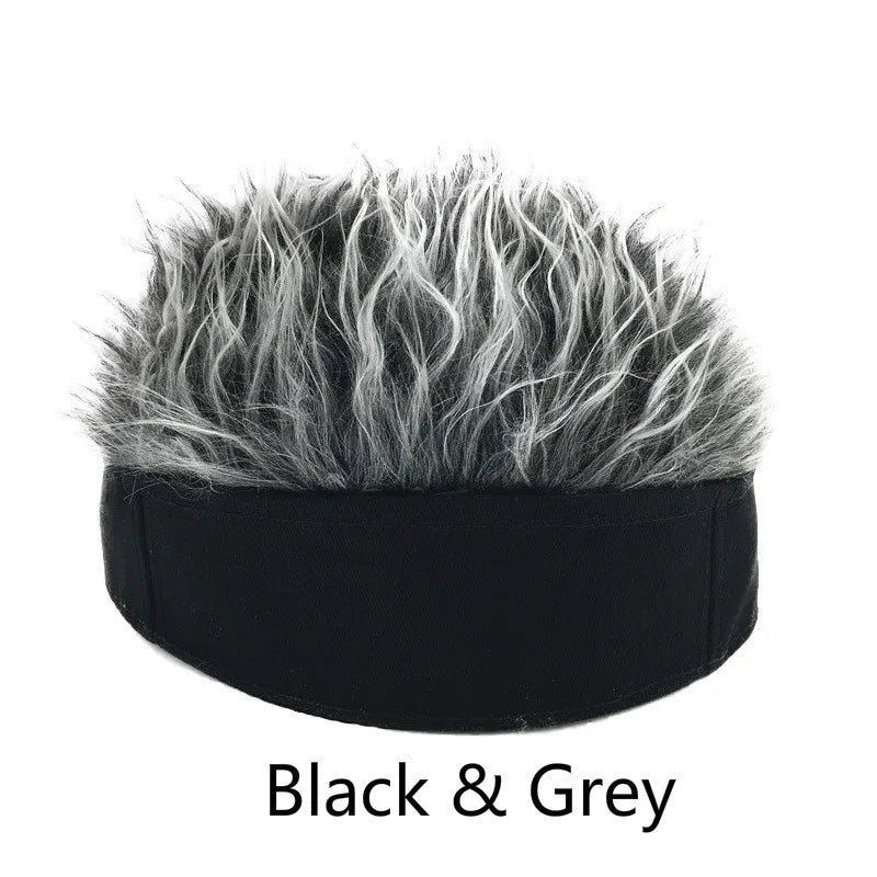 Funny Wig Hat – Hip Hop Fake Hair Cap for Men & Cosplay