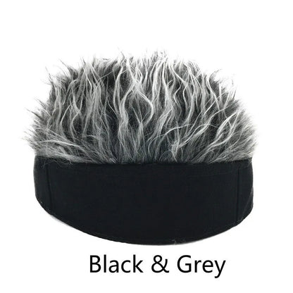Funny Wig Hat – Hip Hop Fake Hair Cap for Men & Cosplay
