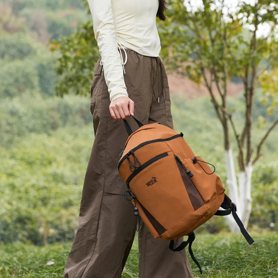 Water-Resistant Nylon Backpack – Large Capacity Unisex Outdoor Bag