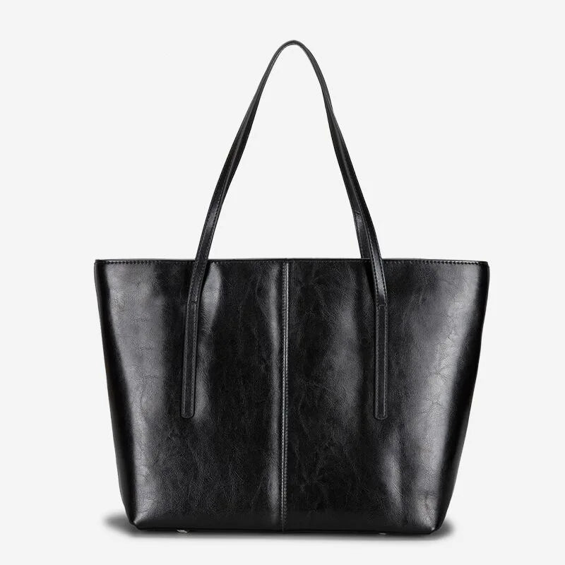 Large Capacity Vintage Leather Tote Bag for Women