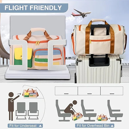 Gym Duffle Bag with Shoe Compartment – Large Oxford Fabric Travel Bag