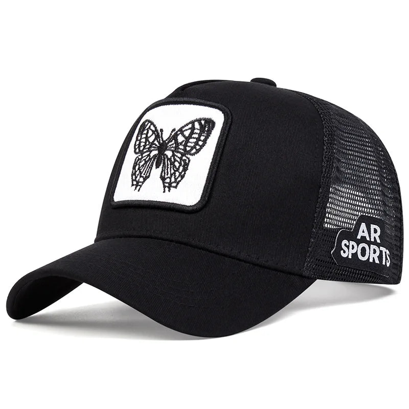 Cute Animal Embroidery Trucker Cap – Mesh Baseball Hat
