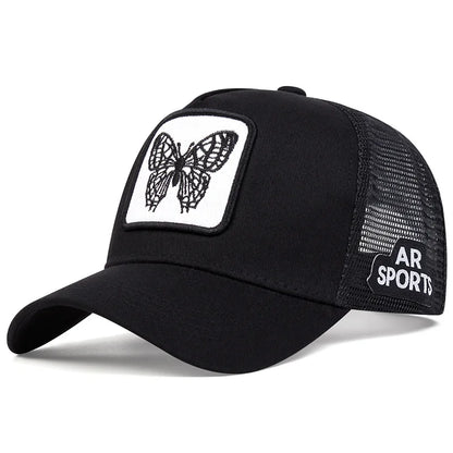 Cute Animal Embroidery Trucker Cap – Mesh Baseball Hat