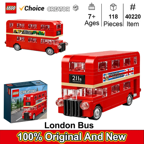 LEGO Creator Double-Decker London Bus Set 40220 – 118 Pieces