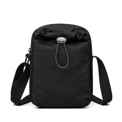 Mini Waterproof Nylon Crossbody Bag – Phone & Water Bottle Shoulder Bag