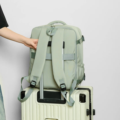 Airline-Approved Carry-On Backpack – Nylon Flight Bag with Shoe Compartment