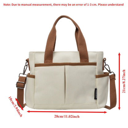 Canvas Tote Bag Women's Large Capacity Crossbody Handbag