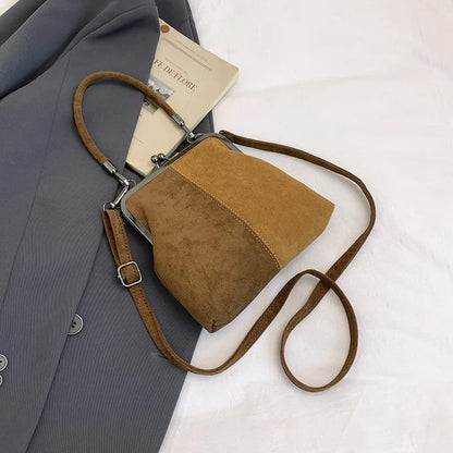 Retro Clip Clasp Crossbody Bag – Mini Phone Purse Shoulder Bag