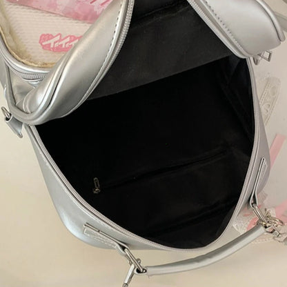 Ita Bag Preppy Style Crossbody Backpack – Clear Window Mini Bag for Girls