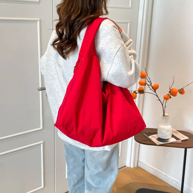 Large Capacity Shoulder Tote Bag – Women's Multi-Pocket Crossbody