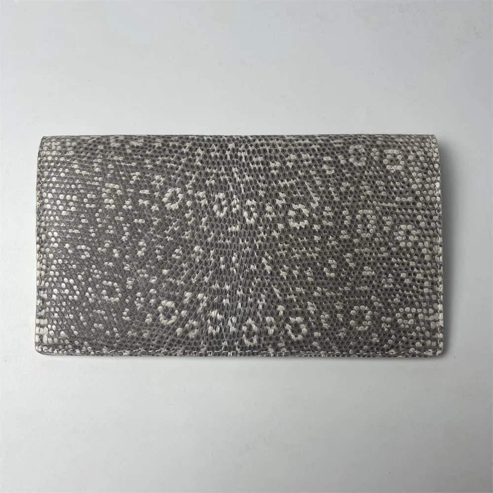 Lizard Leather Women's Envelope Clutch – Genuine Exotic Card Wallet