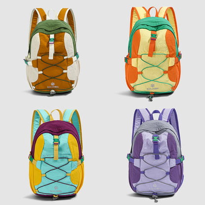 Lightweight Hiking Backpack – Color-Block Outdoor Sports Bag