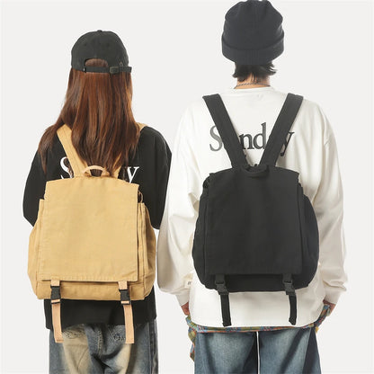 Canvas Backpack for Women – Casual Flip Flap School & Travel Bag