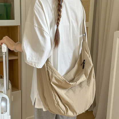 Large Capacity Nylon Crossbody Shoulder Bag – Casual Women's Hobo Tote