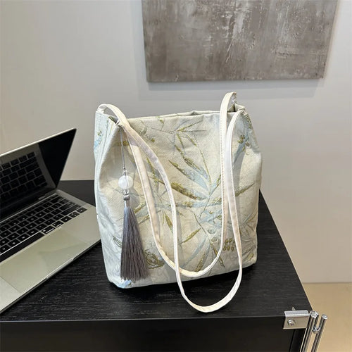 Chinese Style Temperament Elegant Advanced Retro Tote Bag Large Capacity All-Match Handbags Women S