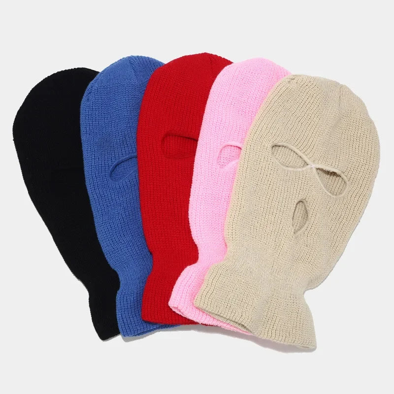 Balaclava Ski Mask – Full Face Cover, 3-Hole Windproof Knit Hat