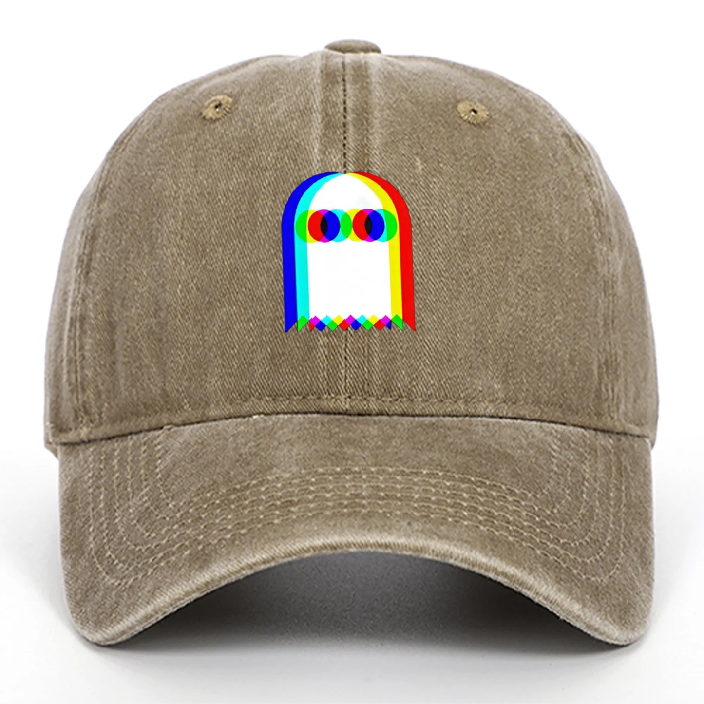 Colorful Ghost Print Baseball Cap – Adjustable Unisex Hat