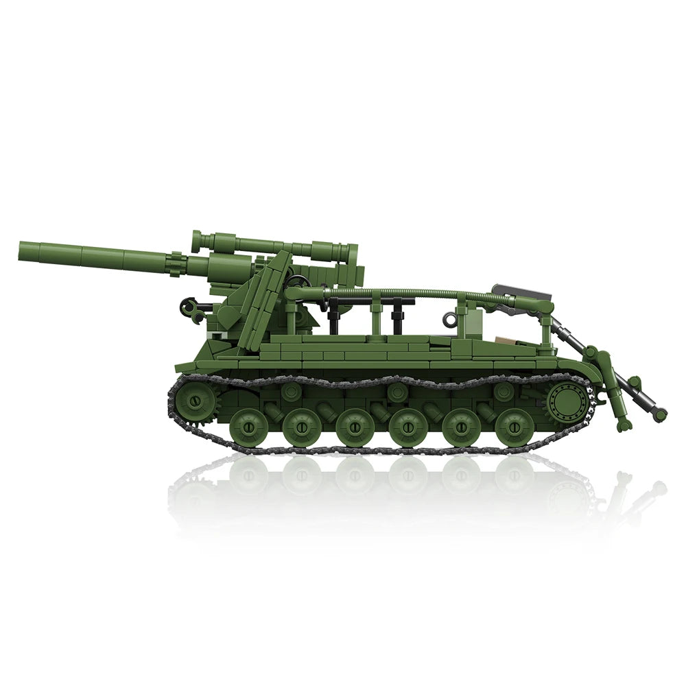 Soviet S-51 Self-Propelled Artillery Building Blocks Set