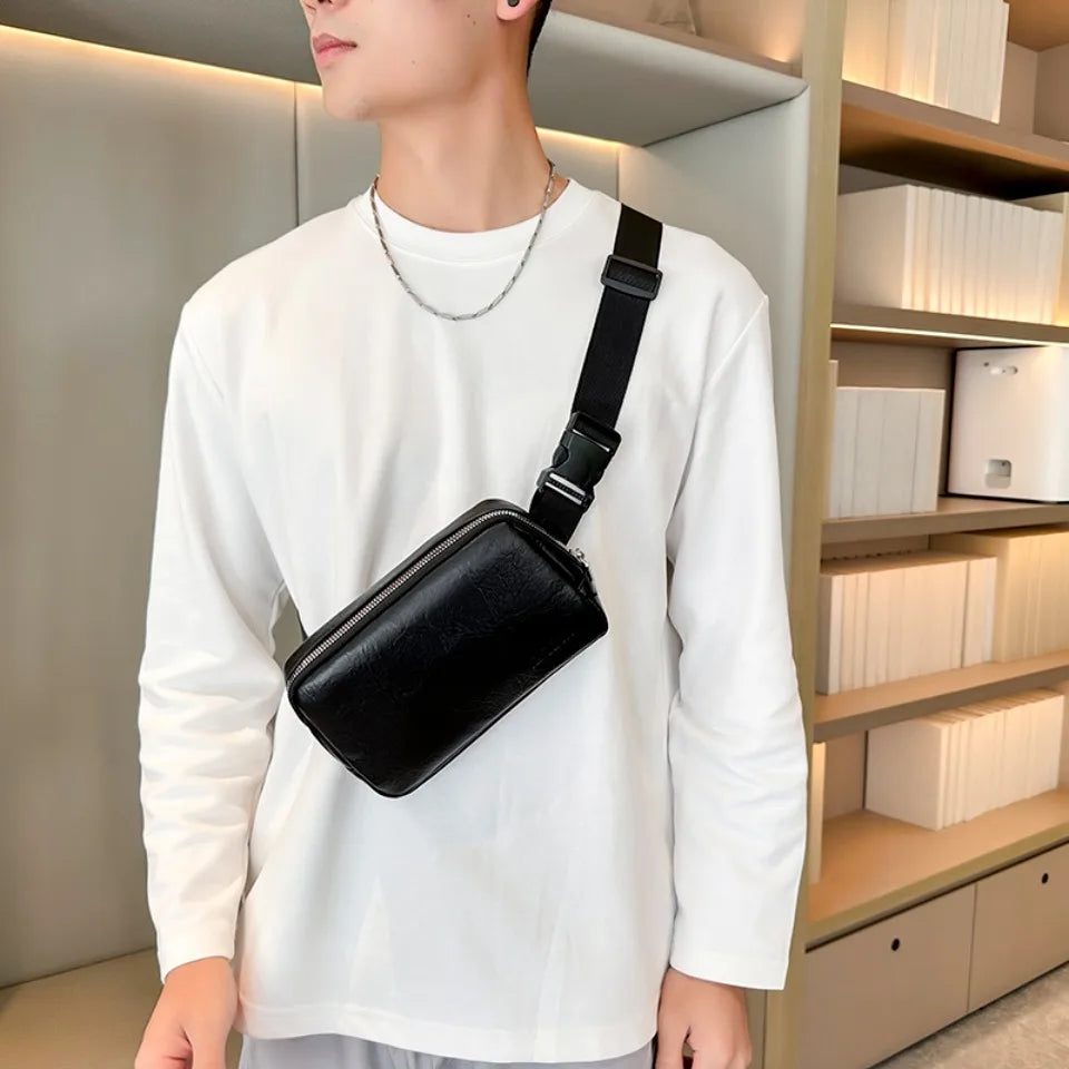 Leather Fanny Pack – Slim Waist Bag for Men & Women