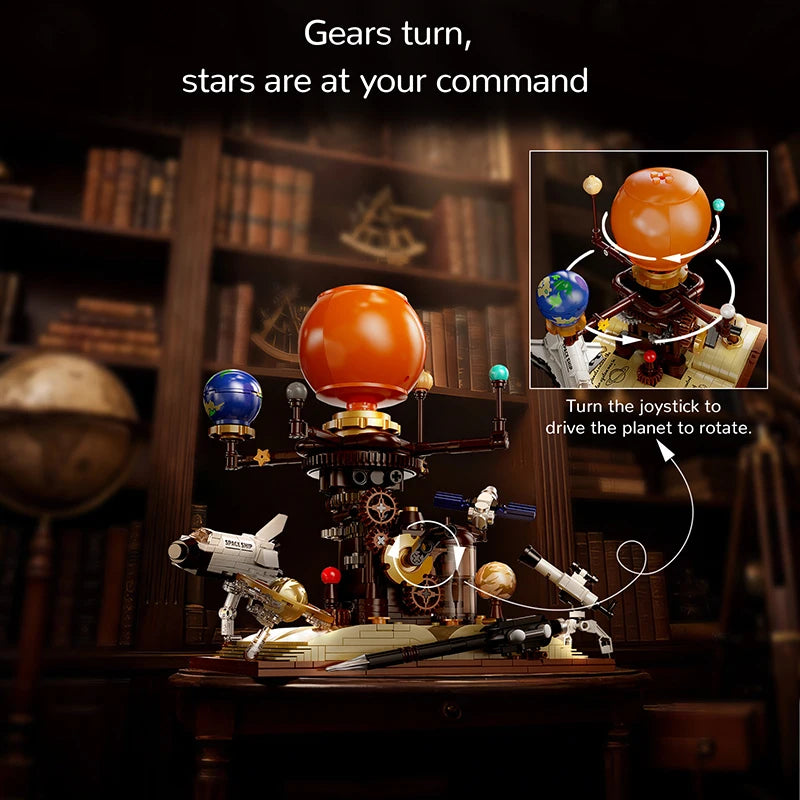Solar System MOC Building Blocks – Rotating Planet Gear 3D Puzzle Set