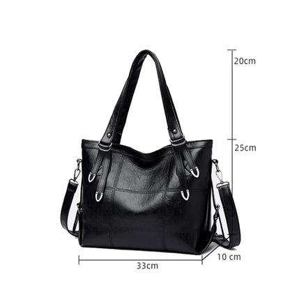 PU Leather Shoulder Bag – Large Capacity Women's Tote Handbag