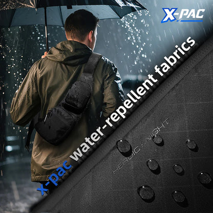 Waterproof Men's Sling Bag – X-Pac Crossbody Chest Pack with Phone Pouch