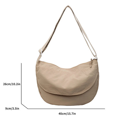 Crescent Crossbody Bag for Women – Lightweight Casual Shoulder Bag