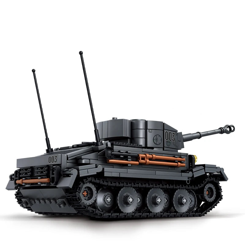 Tiger P Tank Building Block Set – Military WWII Brick Model Kit