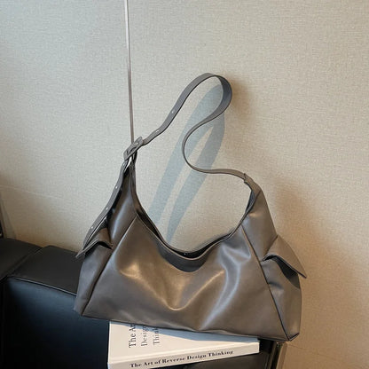 Casual Simple Large Capacity Shoulder Bag Winter Korean Version Temperament Tote Underarm