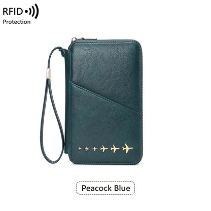 RFID Blocking Family Passport Holder Travel Wallet